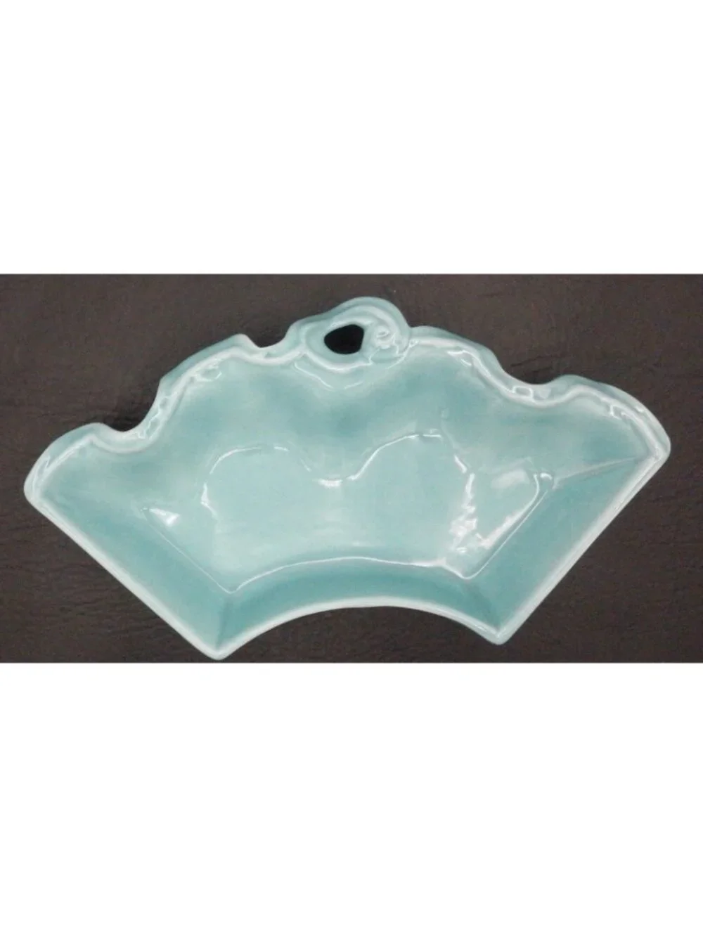VTG Lazy Susan 4 Dish Serving Set AC DAVEY, INC. Turquoise USA Pottery MCM